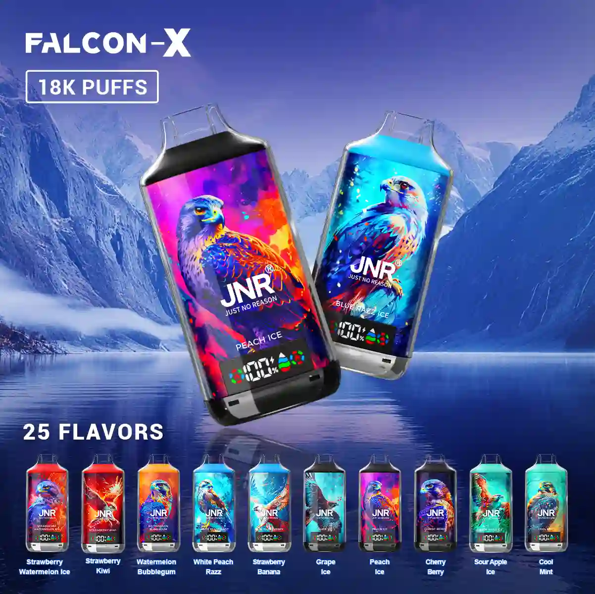 Falcon X 18000 Puffs Disposable Vape - JNR-Vape