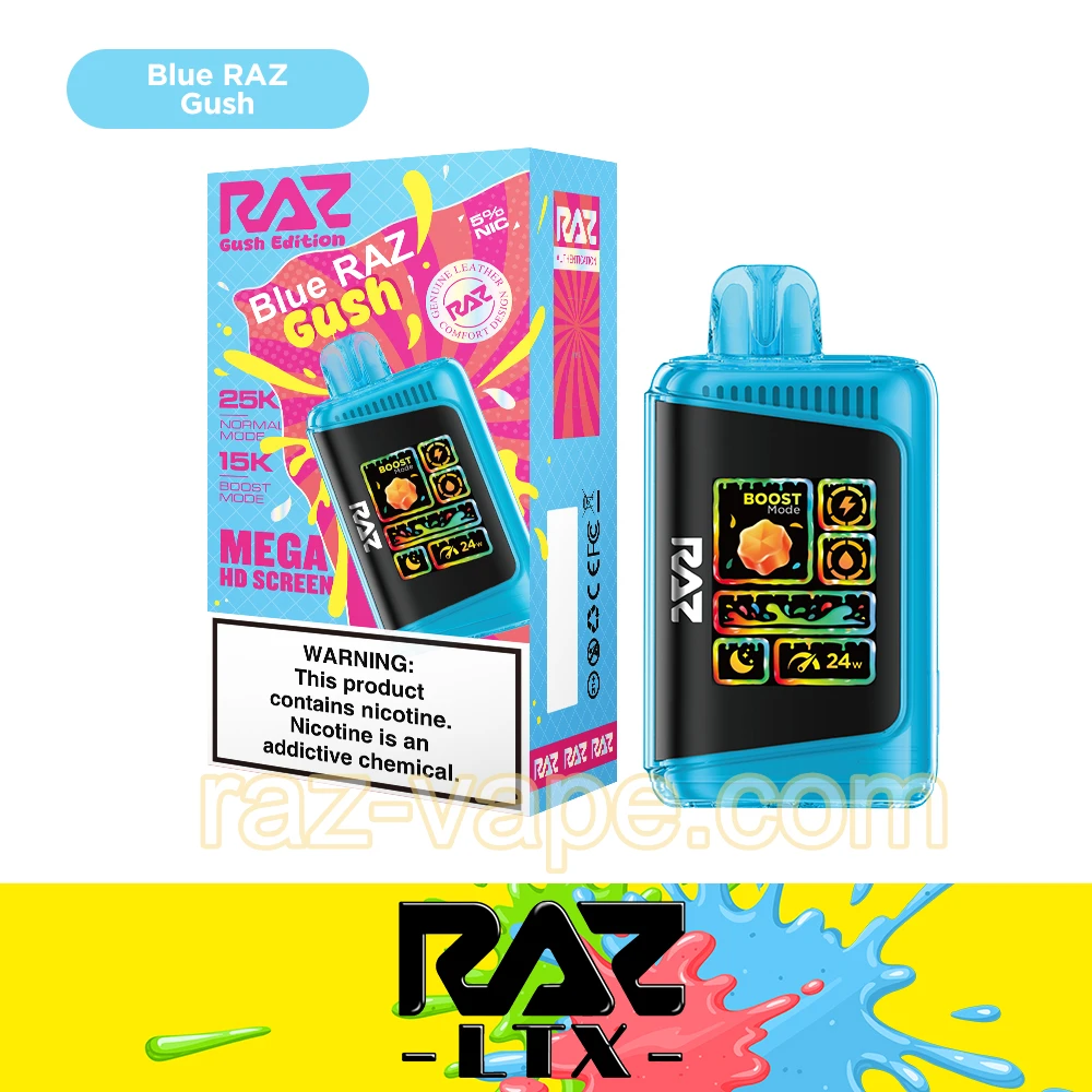 Blue Raz Gush | Gush Edition RAZ LTX25000 (DC25000) Disposable Vape - JNR-Vape