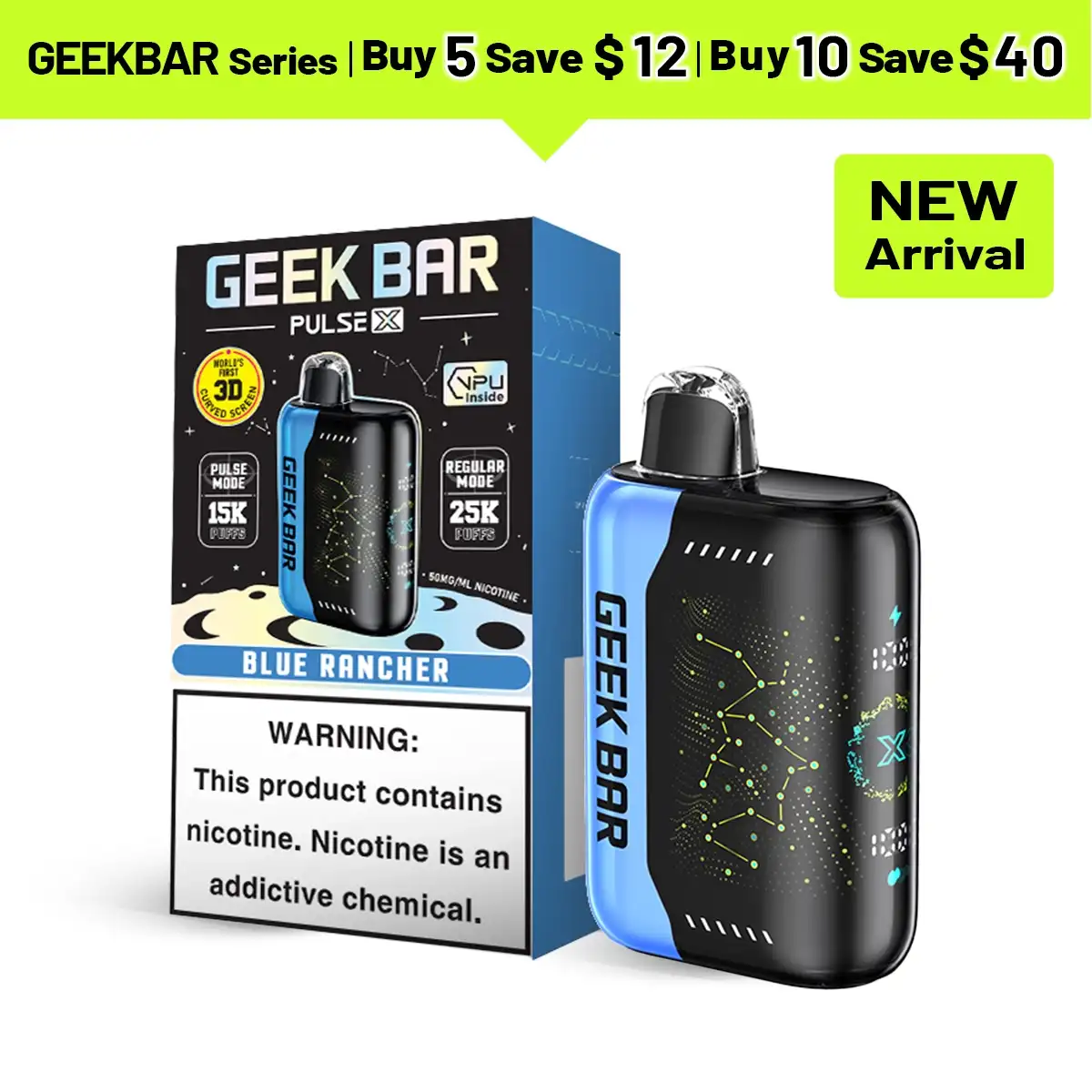 GEEK BAR Pulse X 25K Disposable Vape - JNR-Vape