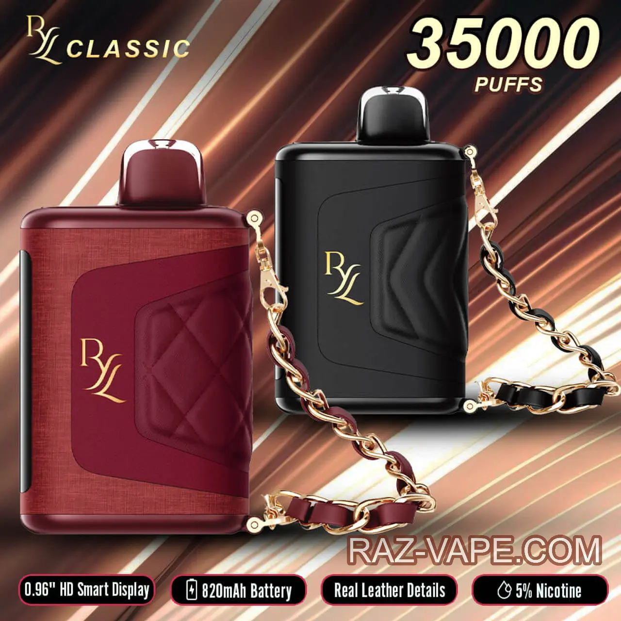RAZ RYL Classic 35000 Puffs Disposable Vape | RAZ Purse Vape - JNR-Vape