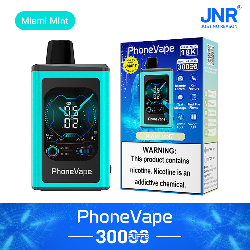 JNR PhoneVape 30K Disposable Vape-Miami Mint - JNR-Vape