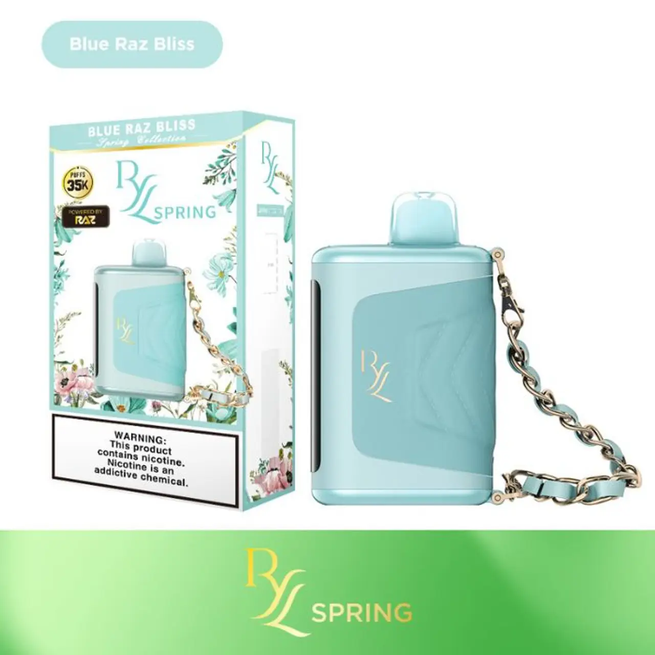 Blue Razz Bliss RAZ RYL CLASSIC 35000 Spring collection PUFFS DISPOSABLE VAPE - JNR-Vape