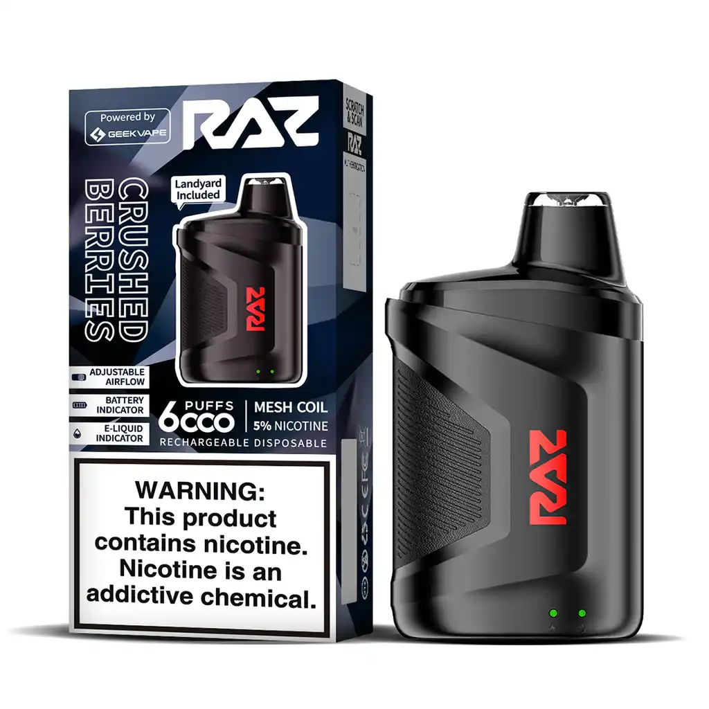 RAZ CA6000 Disposable-Crushed Berries - JNR-Vape