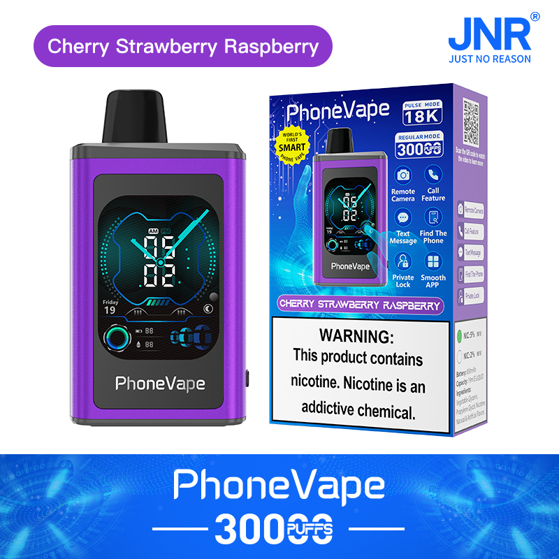 JNR PhoneVape 30K Disposable Vape-Cherry Strawberry Raspberry - JNR-Vape