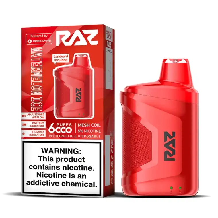 RAZ CA6000 Disposable-Watermelon Ice - JNR-Vape