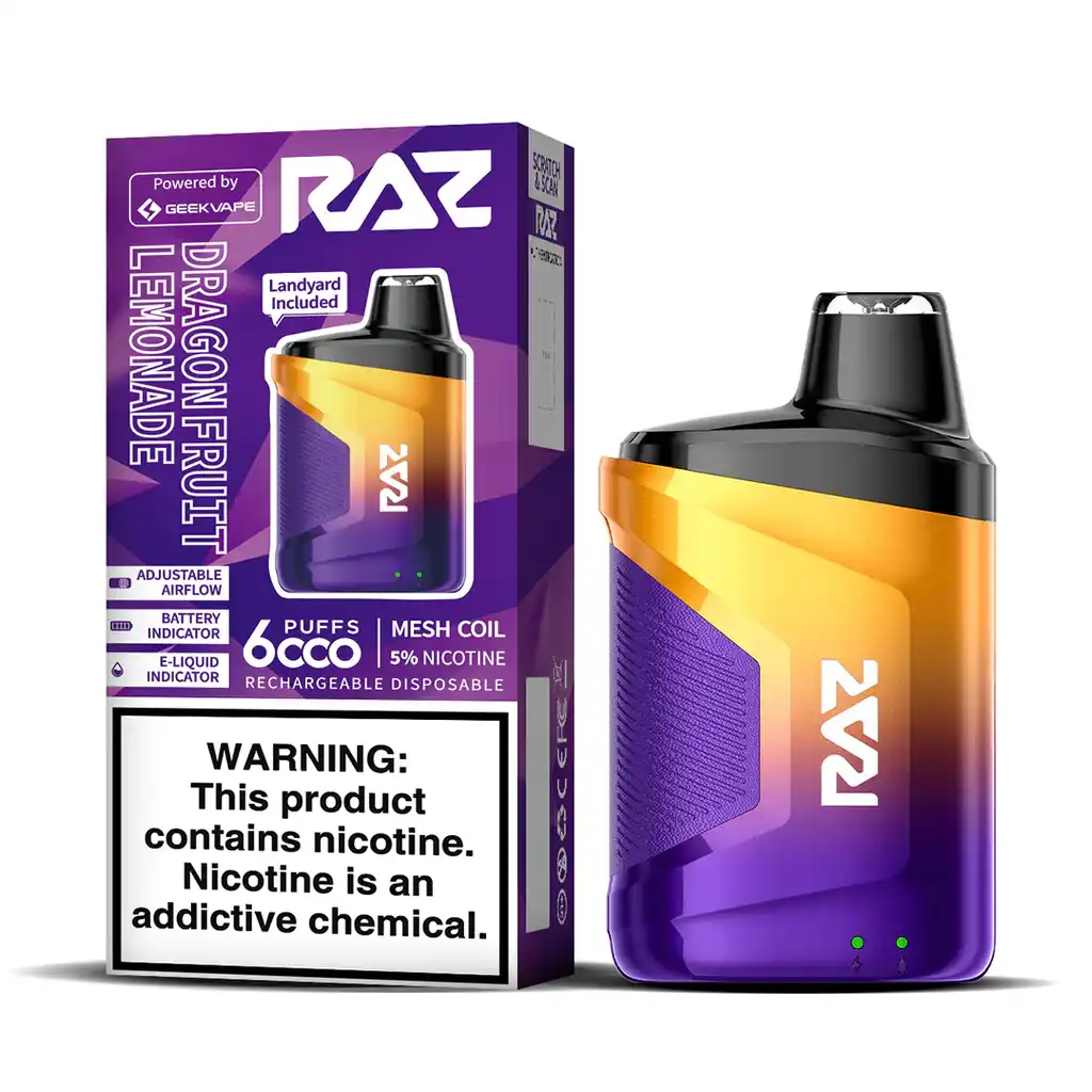 RAZ CA6000 Disposable-Dragon Fruit Lemonade - JNR-Vape