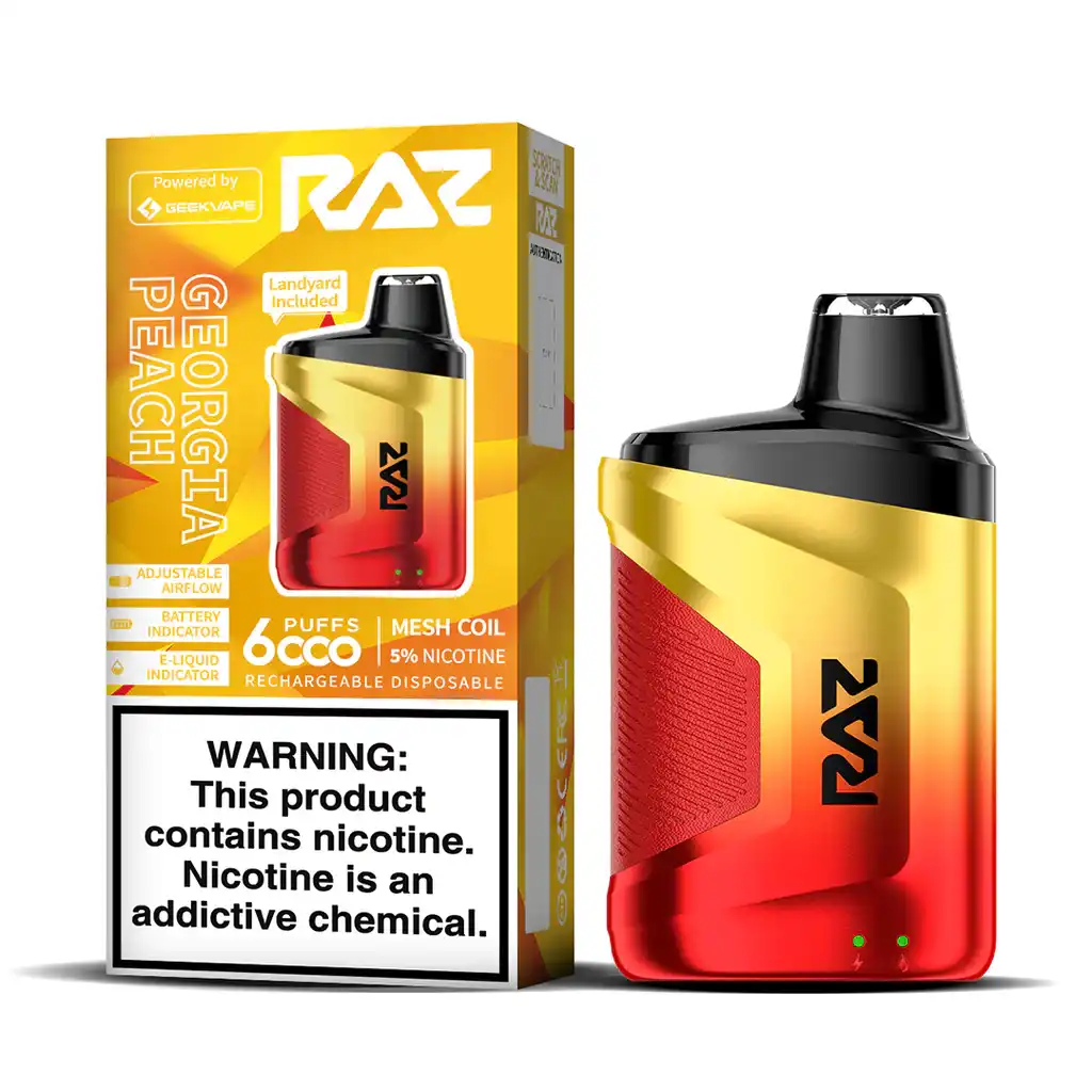 RAZ CA6000 Disposable-Georgia Peach - JNR-Vape