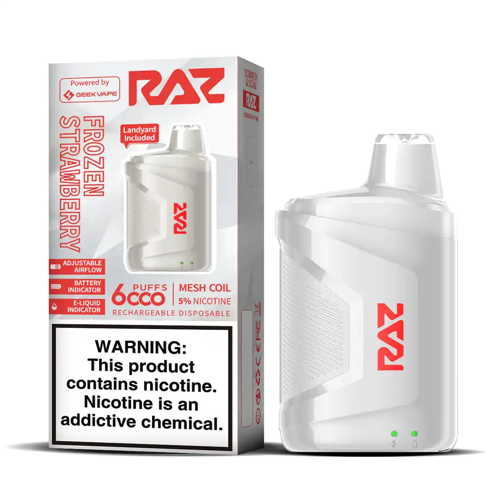 RAZ CA6000 Disposable-Frozen Strawberry - JNR-Vape