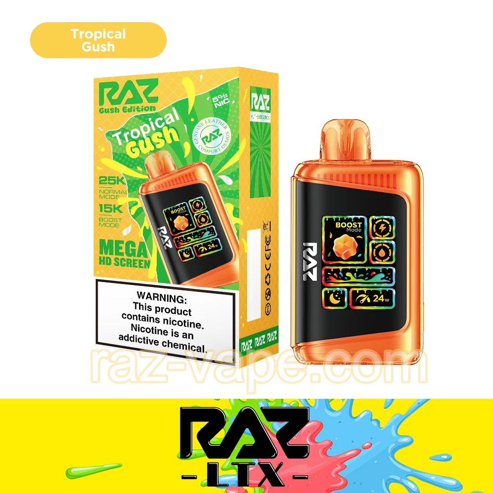 Tropical Gush | Gush Edition RAZ LTX25000 (DC25000) Disposable Vape - JNR-Vape